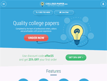 Tablet Screenshot of college-paper.org